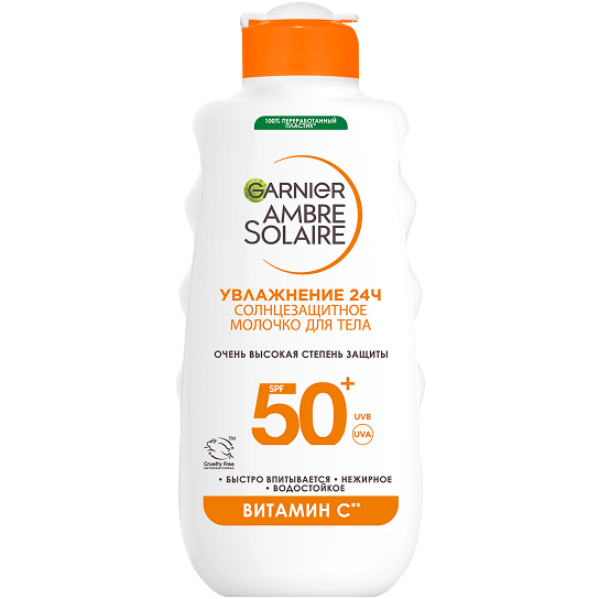 Изображение продукта Солнцезащитное молочко для лица и тела Ambre Solaire,<br /> SPF 50+, 175 мл